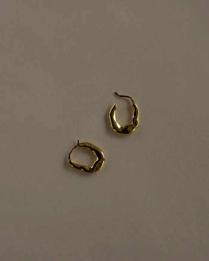 MYJN Una Flat Irregular Hoop Earrings Earrings