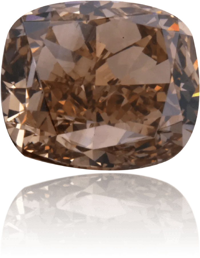 Natural Brown Diamond Cushion 145 ct Polished Langerman Diamonds Earrings Natural Brown Diamond Cushion 145 ct Polished Langerman Diamonds Earrings