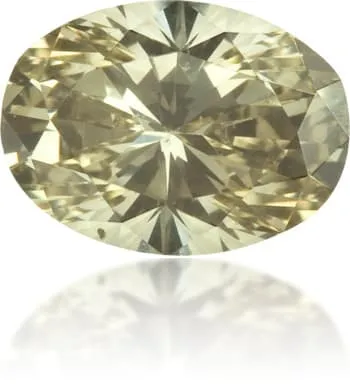 Natural Green Diamond Oval 046 ct Polished Langerman Diamonds Earrings