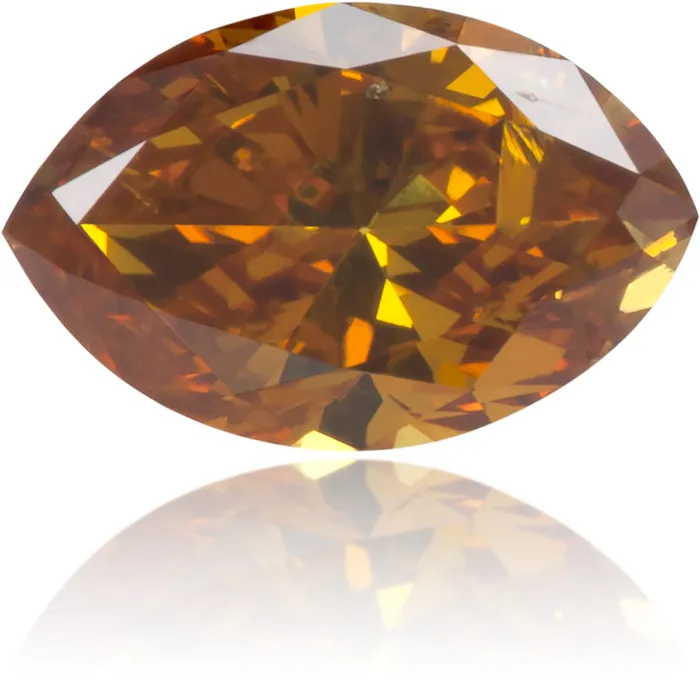 Natural Orange Diamond Marquise 038 ct Polished Langerman Diamonds Earrings