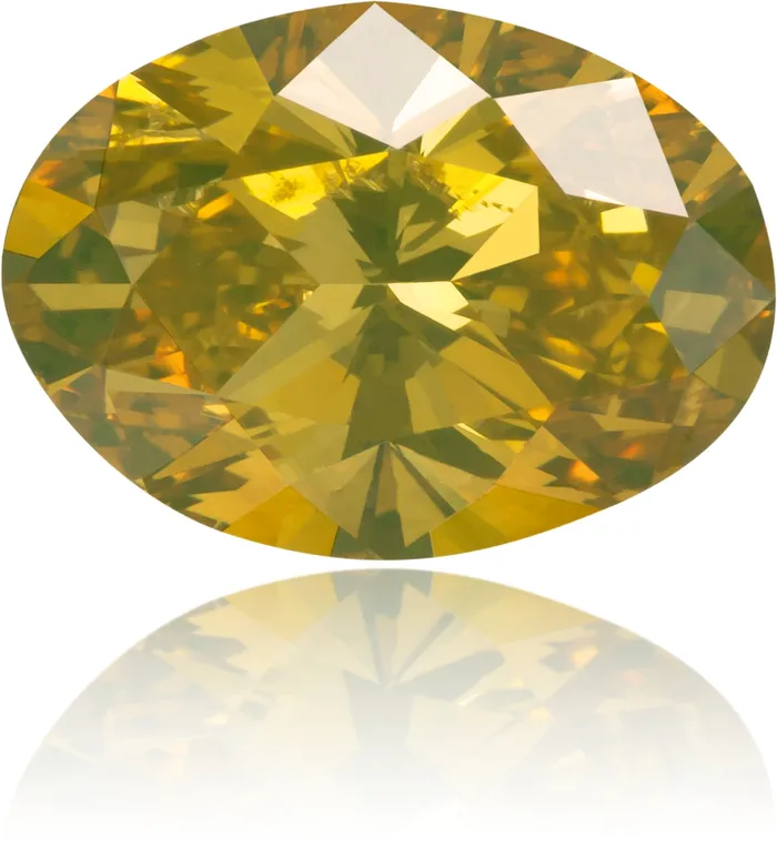 Natural Orange Diamond Oval 127 ct Polished Langerman Diamonds Earrings Natural Orange Diamond Oval 127 ct Polished Langerman Diamonds Earrings