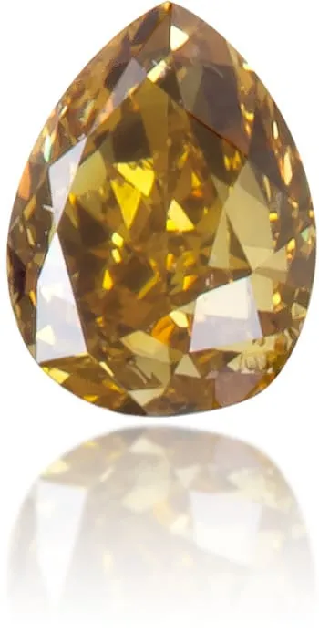 Natural Orange Diamond Pear Shape 015 ct Polished Langerman Diamonds Earrings Natural Orange Diamond Pear Shape 015 ct Polished Langerman Diamonds Earrings