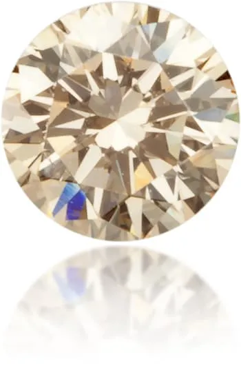 Natural Orange Diamond Round 025 ct Polished Langerman Diamonds Earrings