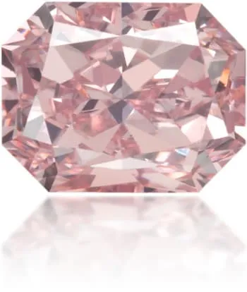 Natural Pink Diamond Rectangle 062 ct Polished Langerman Diamonds Earrings
