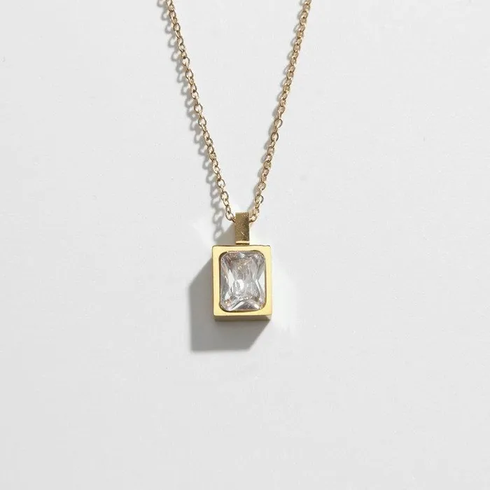 Necklaces Biella Vintage Diamond Charm Necklace