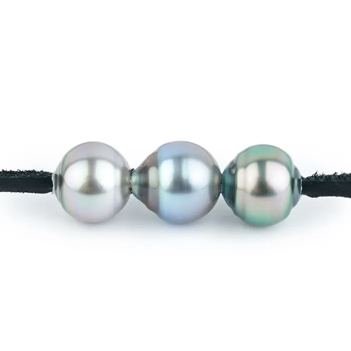 Necklaces Kamoka Pearl Triple 105mm Pastel Circled Eimeo Mana Necklace