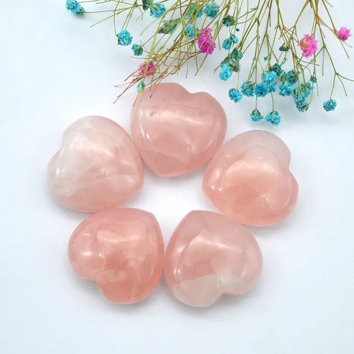 Necklaces Metamorphidi Small Rose Quartz Heart