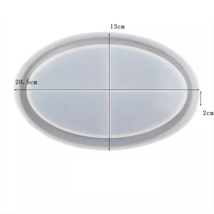 Necklaces Oval Tray Mold for Jesmonite Art Resinarthub