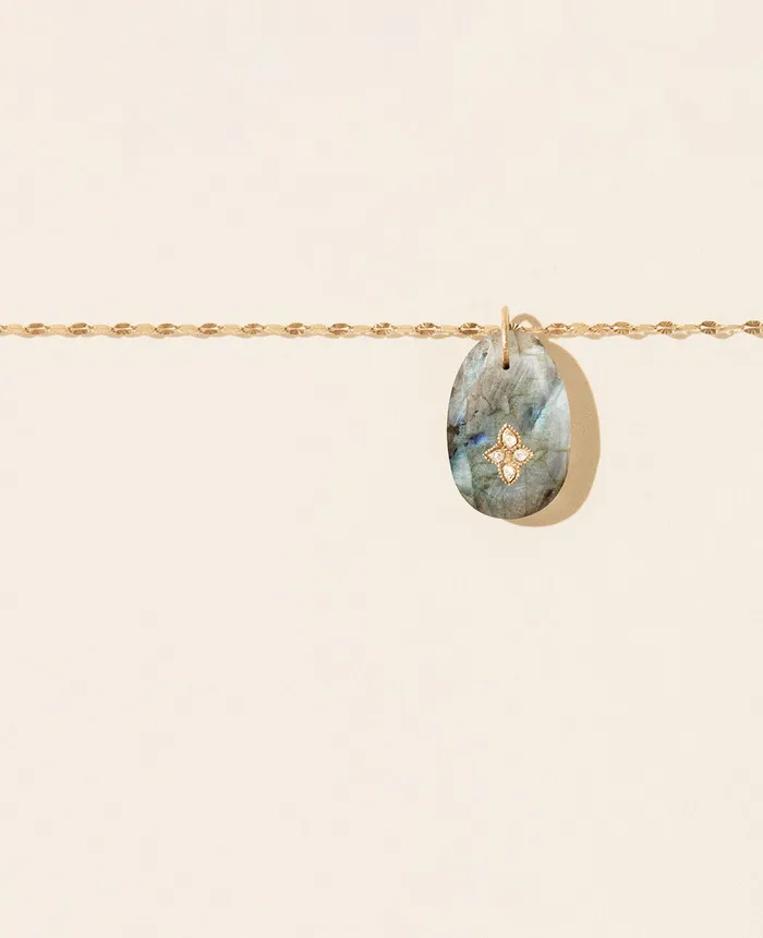 Necklaces Pascale Monvoisin Necklace GAA N1 LABRADORITE