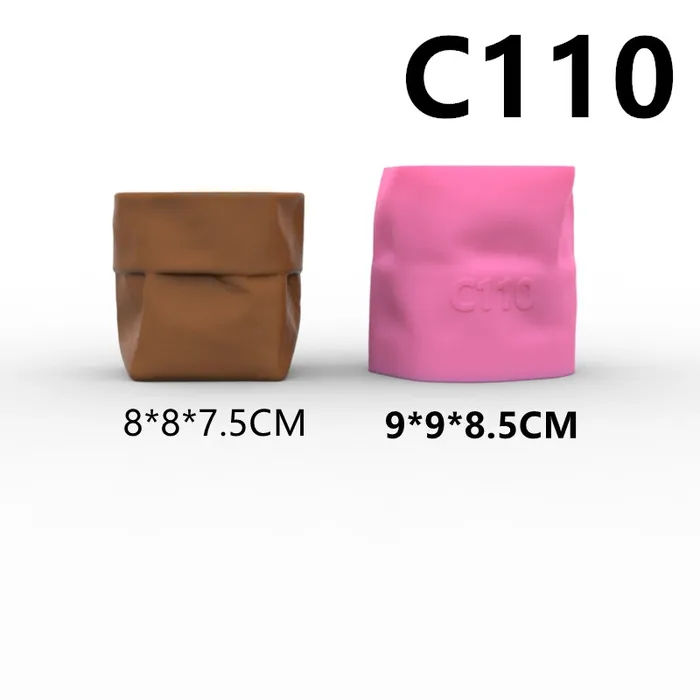 Necklaces Resin Art Hub Folded Paper Bag Vase for Jesmonite Art