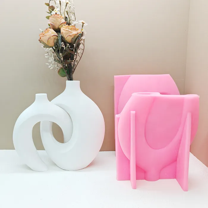 Necklaces RESIN ART HUB Twin Bottle Shaped Silicone Mold for Jesmonite Art