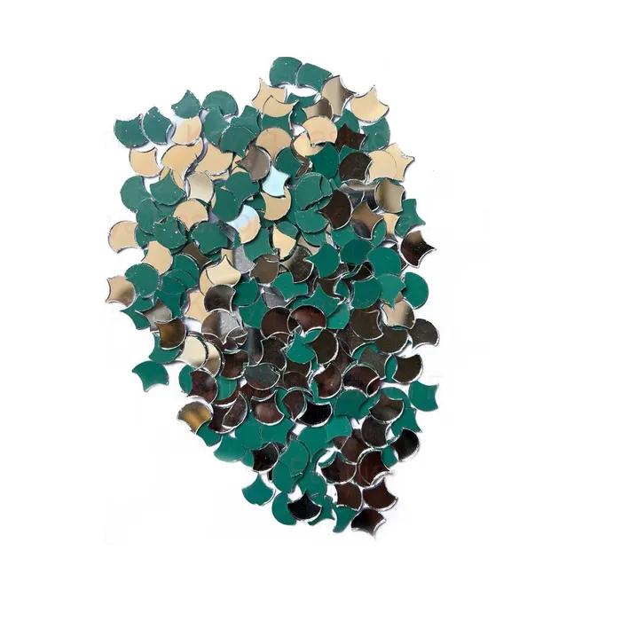 Necklaces Resinarthub Mirror cuts for Art Craft Diya Shape