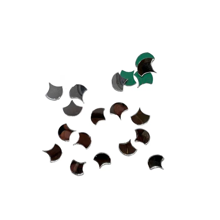 Necklaces Resinarthub Mirror cuts for Art Craft Diya Shape