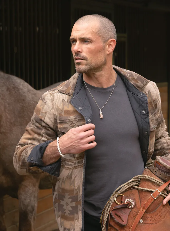 Necklaces WE ARE ALL SMITH Mens Jewelry Clothing One of a Kind Genuine Morganite Pendant on 925 Sterling Silver Chain