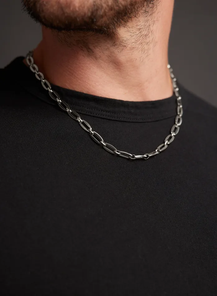Necklaces WE ARE ALL SMITH Waterproof 7mm 316L Stainless Steel Thick Chain Necklace for Men