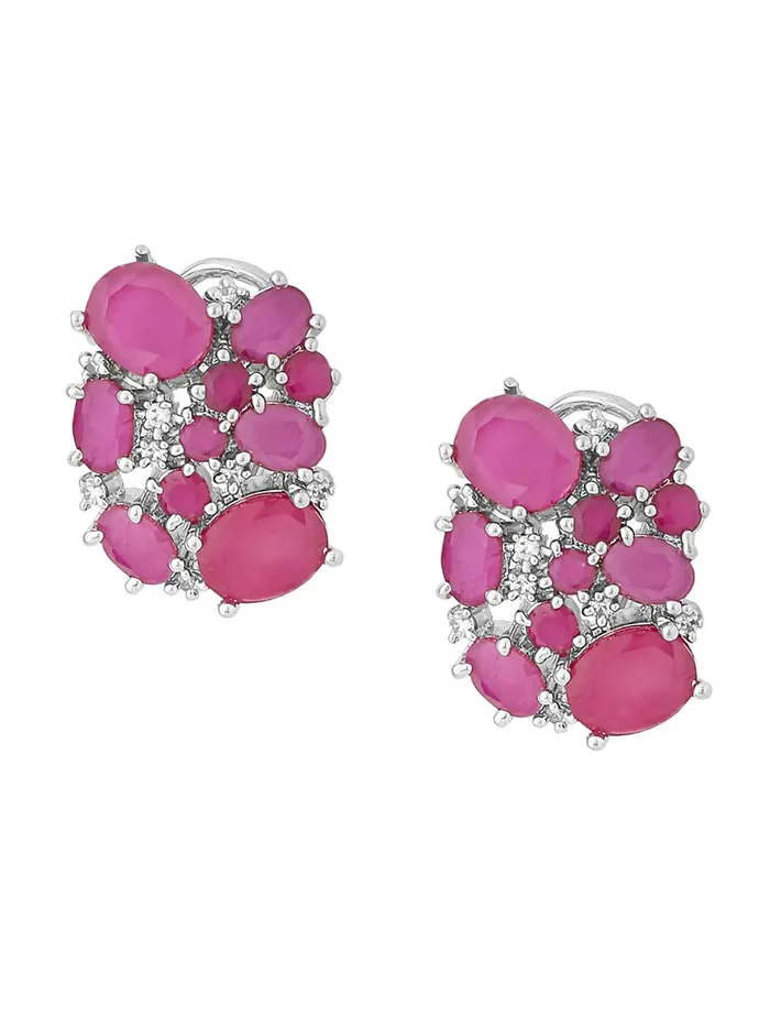 Necklaces Yellow Chimes Earrings For Women Silver Toned Oval Pink Crystal Studded Clip On Elegant Stud Earrings For Women and Girls Yellow Chimes Necklaces Yellow Chimes Earrings For Women Silver Toned Oval Pink Crystal Studded Clip On Elegant Stud Earrings For Women and Girls Yellow Chimes