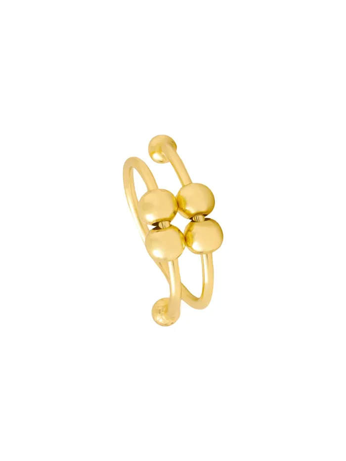 Necklaces Yellow Chimes Gold Plated Beads Ring Adjustable Womens Statement Ring Size 7 Gold Birthday Gift Necklaces Yellow Chimes Gold Plated Beads Ring Adjustable Womens Statement Ring Size 7 Gold Birthday Gift