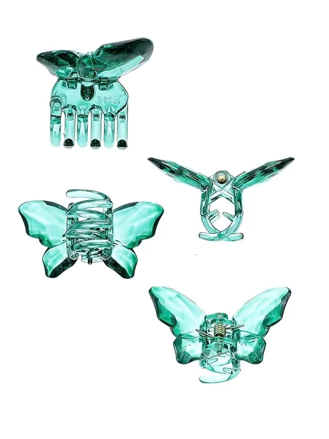 Necklaces Yellow Chimes Kairangi Claw Clips for Women Hair Clutches for Women Set of 10 Pcs Claw Clip Multicolor Butterfly Clips Clutchers for Hair Clear Crystal Effects Hair Decorative Gift for Women Girls