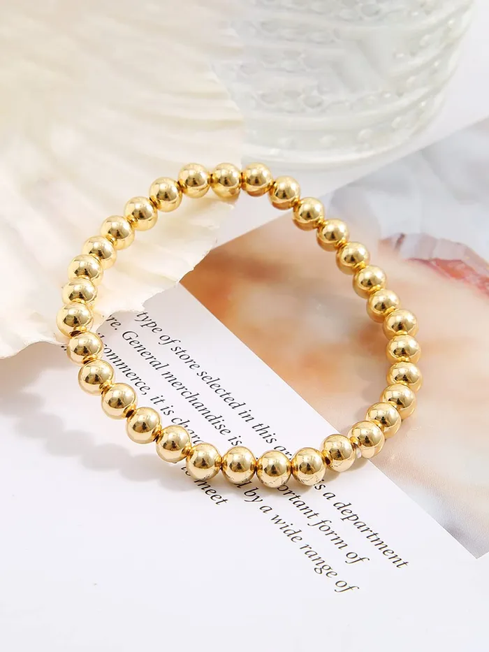 Necklaces Yellow Chimes Yellow Chimes Bracelet For Women Gold Tone Beads Studded Bracelet For Women and Girls