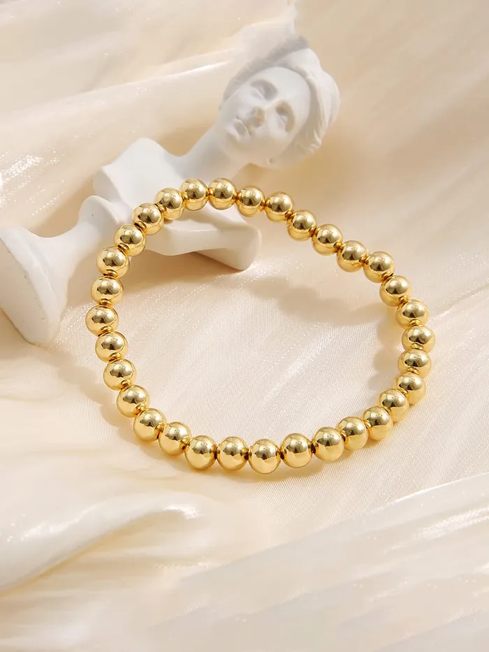 Necklaces Yellow Chimes Yellow Chimes Bracelet For Women Gold Tone Beads Studded Bracelet For Women and Girls