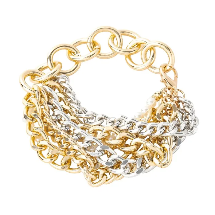 Necklaces Yellow Chimes Yellow Chimes Bracelet For Women Multicolor Connected Chain Designed Multilayer Bracelet For Women and Girls Necklaces Yellow Chimes Yellow Chimes Bracelet For Women Multicolor Connected Chain Designed Multilayer Bracelet For Women and Girls