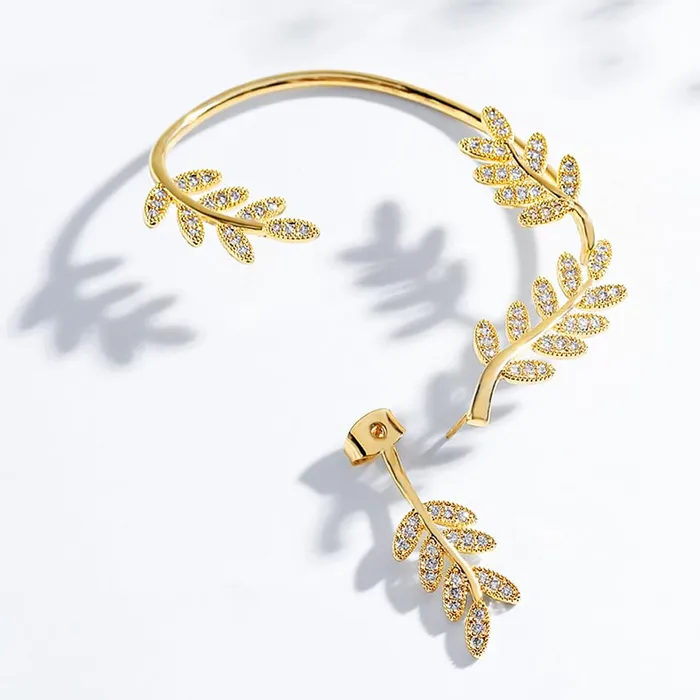 Necklaces Yellow Chimes Yellow Chimes Earrings for Women and Girls Ear Cuff 2 Pcs Combo of Gold Toned Cartilage Ear Clips Earrings Birthday Gift for Girls and Women Anniversary Gift for Wife