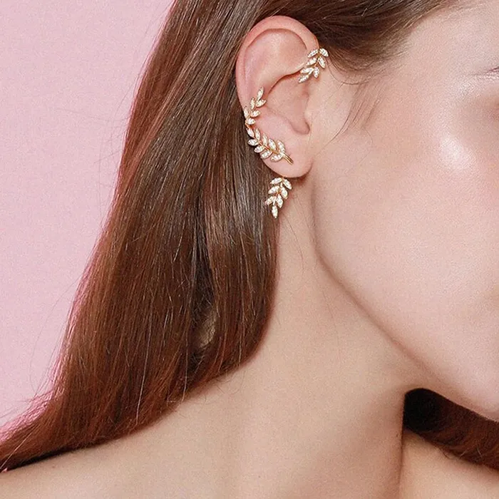 Necklaces Yellow Chimes Yellow Chimes Earrings for Women and Girls Ear Cuff 2 Pcs Combo of Gold Toned Cartilage Ear Clips Earrings Birthday Gift for Girls and Women Anniversary Gift for Wife