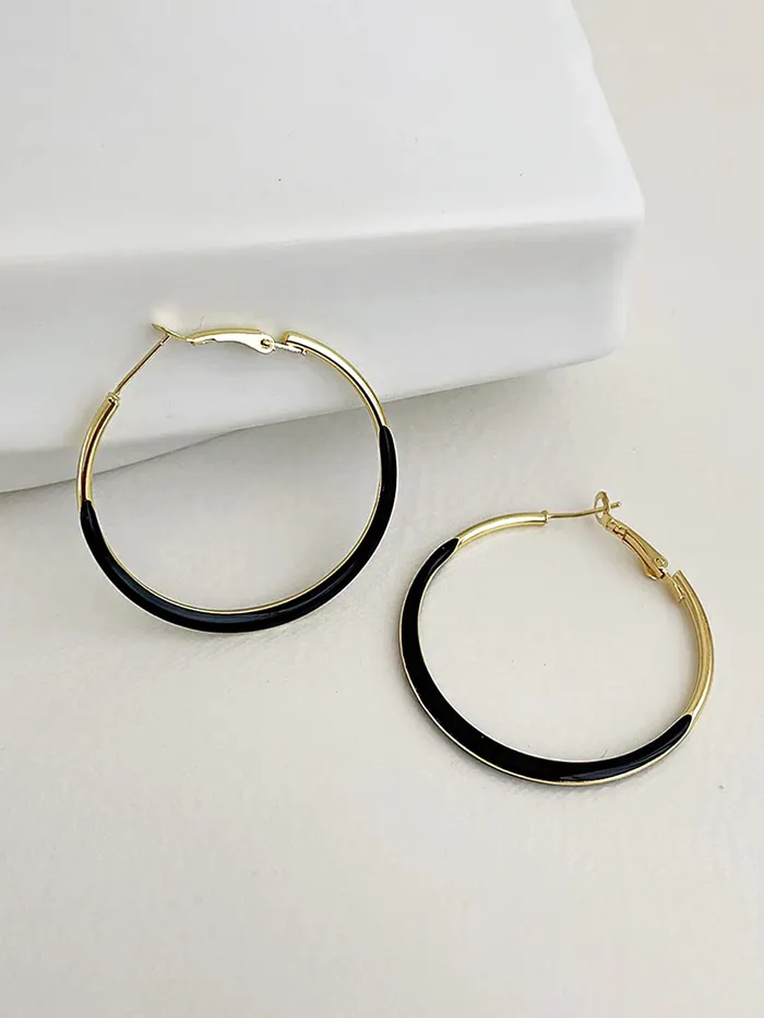 Necklaces Yellow Chimes Yellow Chimes Earrings for Women and Girls Hoop Earrings for Girls Gold Toned Tubular Thick Round Hoop Earrings Birthday Gift for girls and women Anniversary Gift for Wife