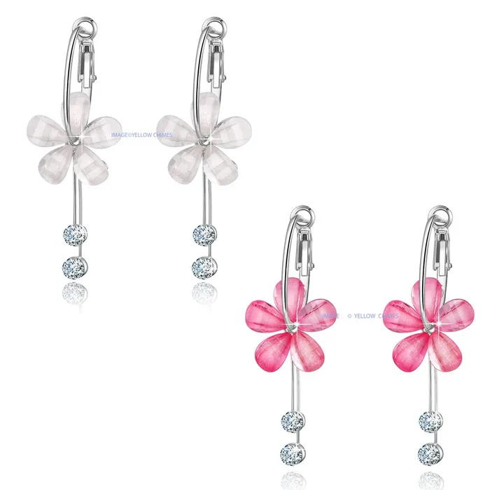 Necklaces Yellow Chimes Yellow Chimes Moxie Collection Designer Flower Style Combo of 2 Pairs Floral Hoop Earrings for Women Girls Pink and White Necklaces Yellow Chimes Yellow Chimes Moxie Collection Designer Flower Style Combo of 2 Pairs Floral Hoop Earrings for Women Girls Pink and White