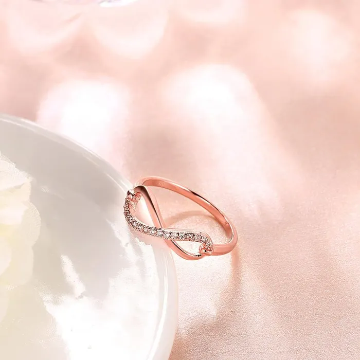 Necklaces Yellow Chimes Yellow Chimes Rings for Women and Girls Crystal Ring Adjustable Crystal Rings Rose Gold Tone Combo of 3pcs Ring for Women Birthday Gift For girls and women Anniversary Gift for Wife