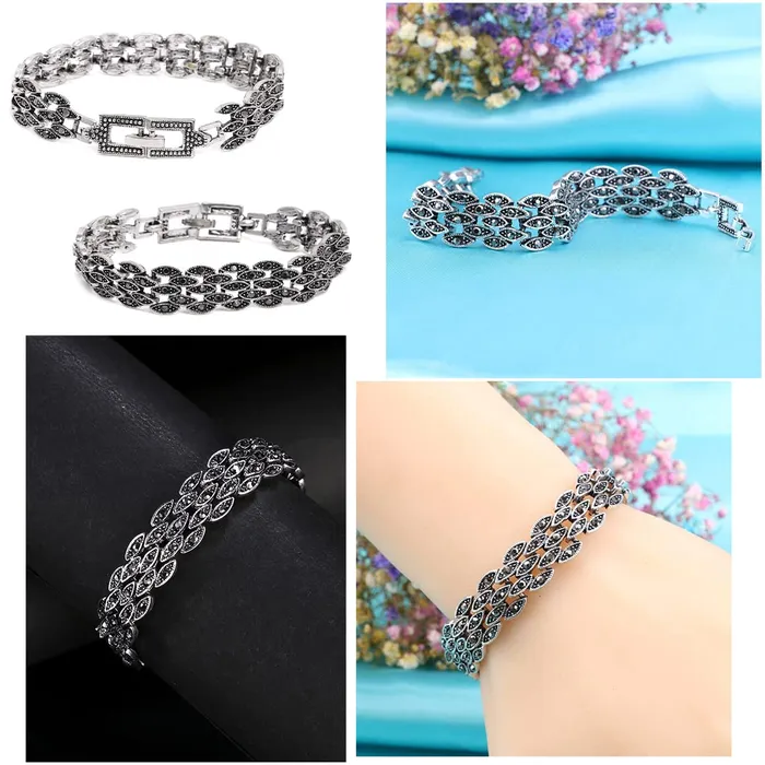 Necklaces Yellow Chimes Yellow Chimes Women Crystal Bracelets Evil Eye Shaped Silver Toned Bracelets for Women CZ Crystals Bracelet For Women Birthday Gift for Girls Women Anniversary Gift for Wife