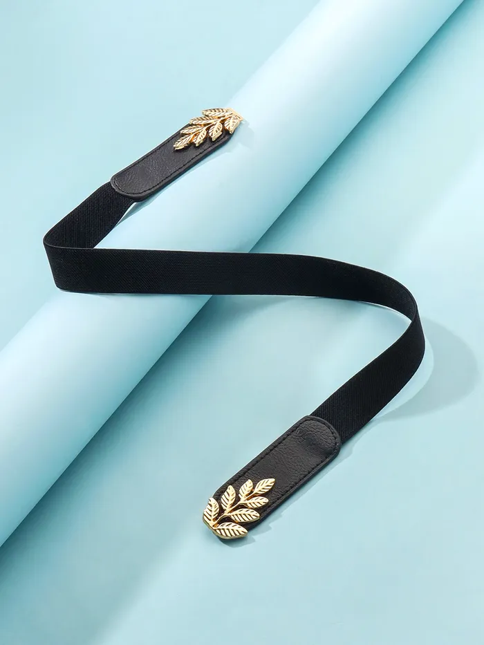Necklaces Yellow Chimes Yellow Chimes Womens Waist Belt Stretchy Black Hip Belt For Women Saree Kamarband I AdjustabIe Perfect For Western Ethnic Attire Addition To Your Wardrobe Design 10