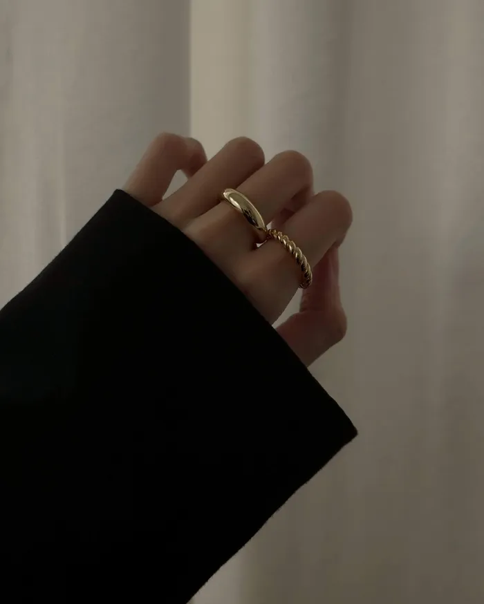 Noia Croissant Dome Ring MYJN Rings
