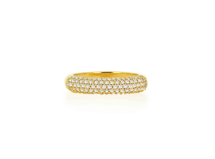 Pave Diamond Domed Ring Rachel Reid Rings
