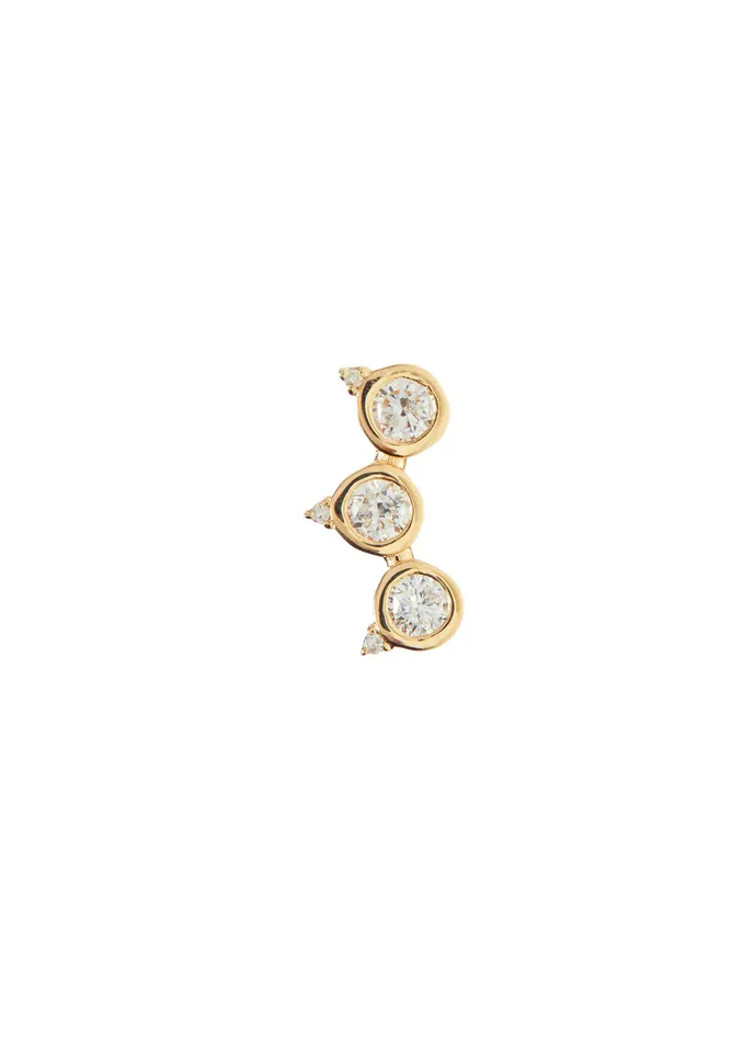 Pinnacle Stud with Diamonds Scosha Earrings