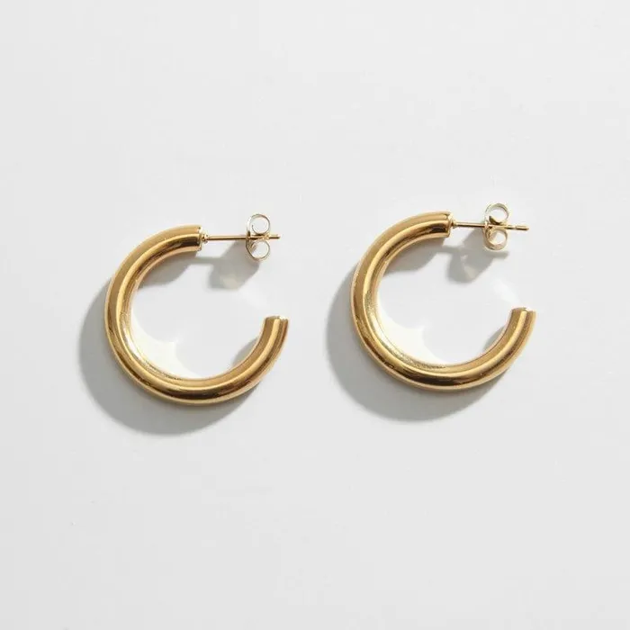 PreStyled Sets Biella Vintage Gold Tube Hoops
