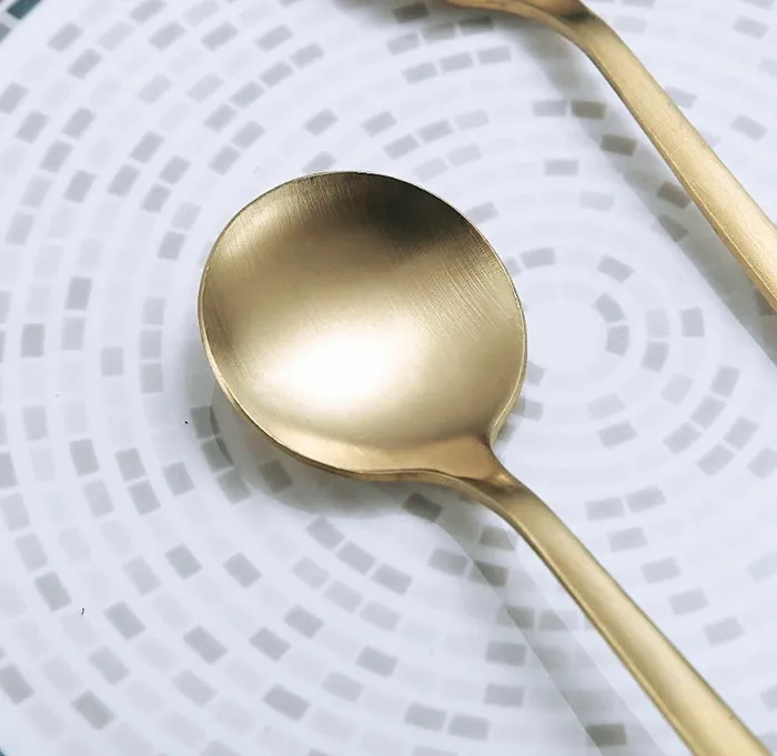 PreStyled Sets Gold Matte Spoon Candlewick Gift Shop
