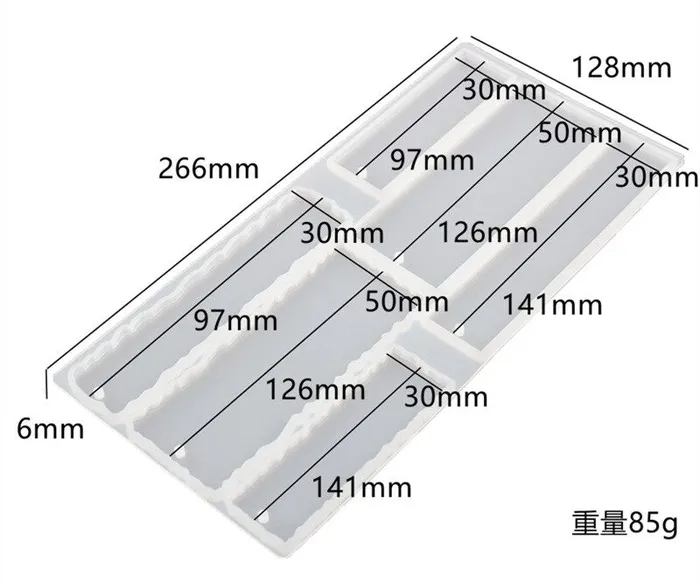 Rectangle Bookmark Silicone Mold Set Resinarthub Earrings