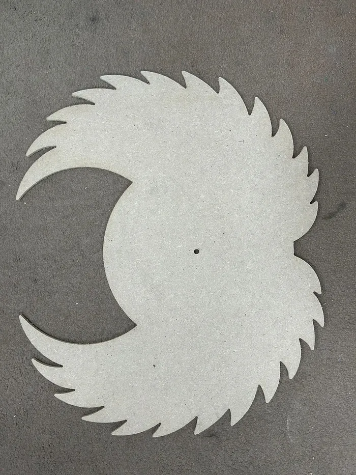 Resin Art Hub Earrings Angle Wing Shaped MDF Clock Base for Clock Making