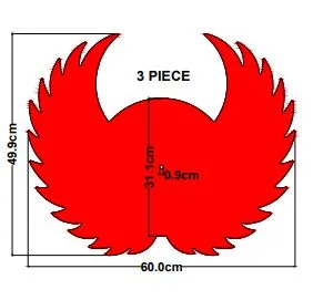 Resin Art Hub Earrings Angle Wing Shaped MDF Clock Base for Clock Making