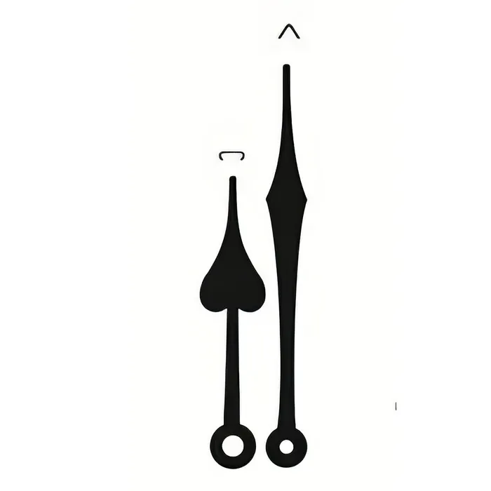Resin Art Hub Necklaces Black Clock Hands for Resin Clock Making2
