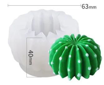 RESIN ART HUB Necklaces Cactus Shaped Silicone Molds for Candle Making