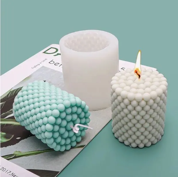 Resin Art Hub Necklaces Pillar Bubbles Silicone Molds for Candle Making