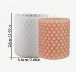 Resin Art Hub Necklaces Pillar Bubbles Silicone Molds for Candle Making