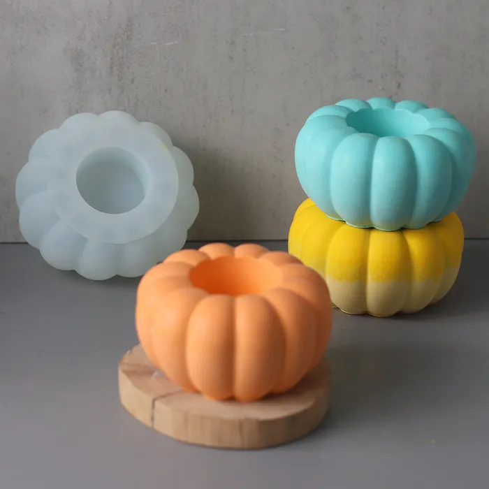 Resin Art Hub Rings Pumpkin Storage Silicone Molds