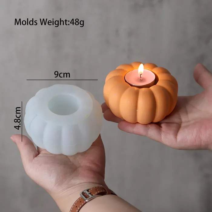 Resin Art Hub Rings Pumpkin Storage Silicone Molds