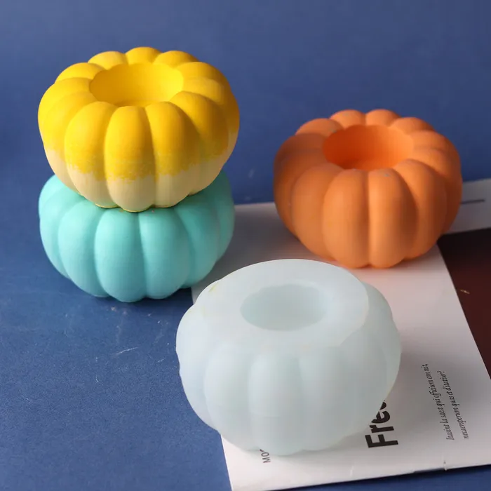 Resin Art Hub Rings Pumpkin Storage Silicone Molds