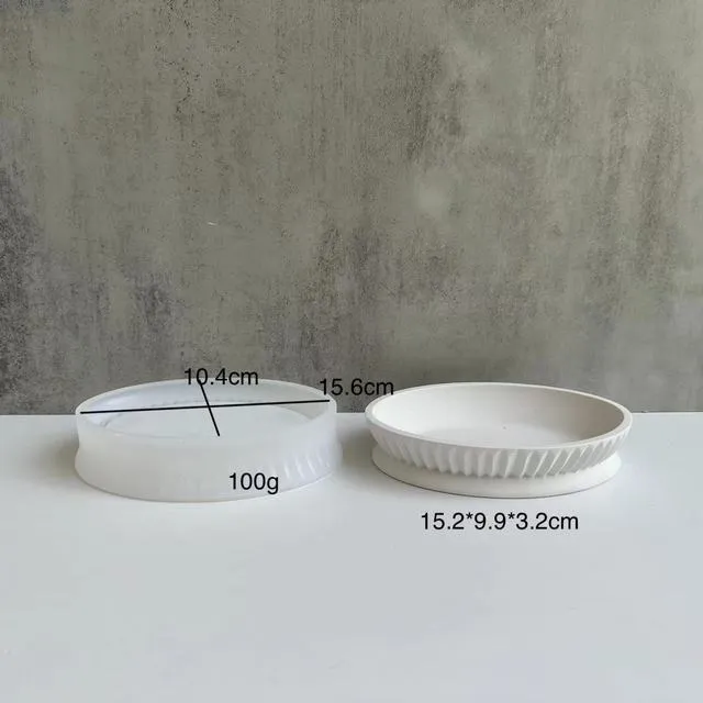 Resinarthub Earrings Soap Tray Dish Mold