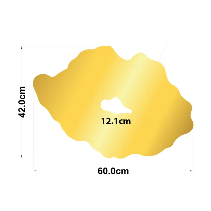 Resinarthub Necklaces Geode Shaped MDF Table Top For Resin Art