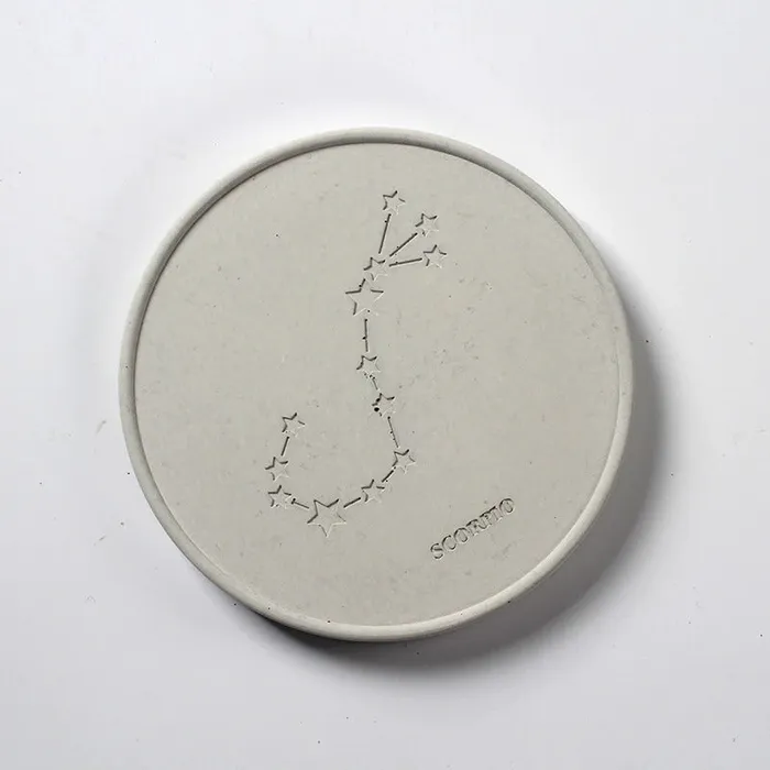 Resinarthub Necklaces Zodiac Coaster Silicone Mold for Jesmonite Art